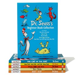 Dr. Seuss's Beginner Book Boxed Set Collection: The Cat in the Hat; One Fish Two Fish Red Fish Blue Fish; Green Eggs and Ham; Hop on Pop; Fox in Socks