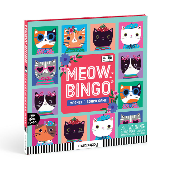 Meow Bingo! Magnetic Board Game by Mudpuppy