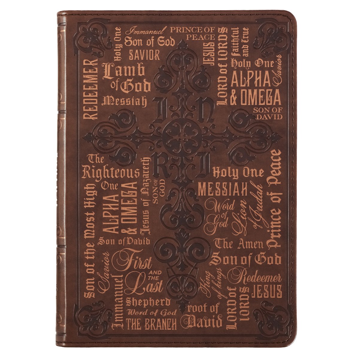Names of Jesus Journal, Lux Leather, Brown