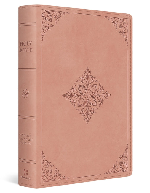 ESV Large Print Value Personal Size Bible (Trutone, Blush Rose, Fleur-De-Lis Design) by Esv Bibles