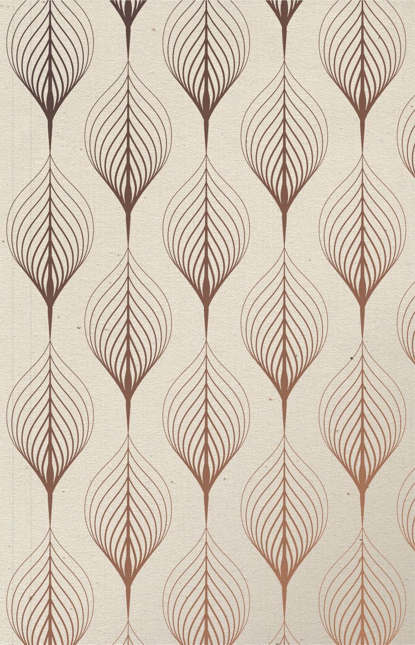 Metallic Geometric Feather, Journal