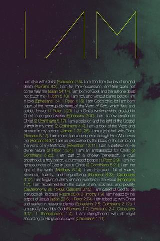 POSTER 185 I AM