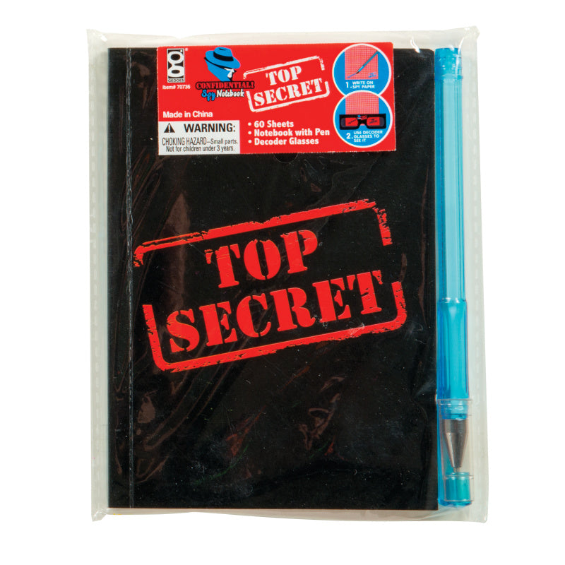 NOTEPAD & PEN TOP SECRET CONFIDENTIAL SPY