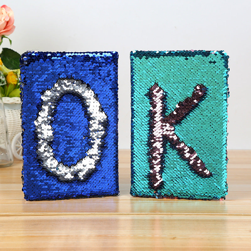 Light Blue Sequin Journal