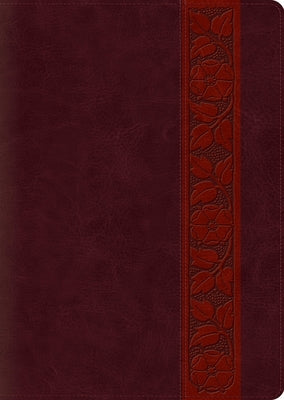 ESV Study Bible, Large Print (Trutone, Mahogany, Trellis Design, Indexed) by Esv Bibles