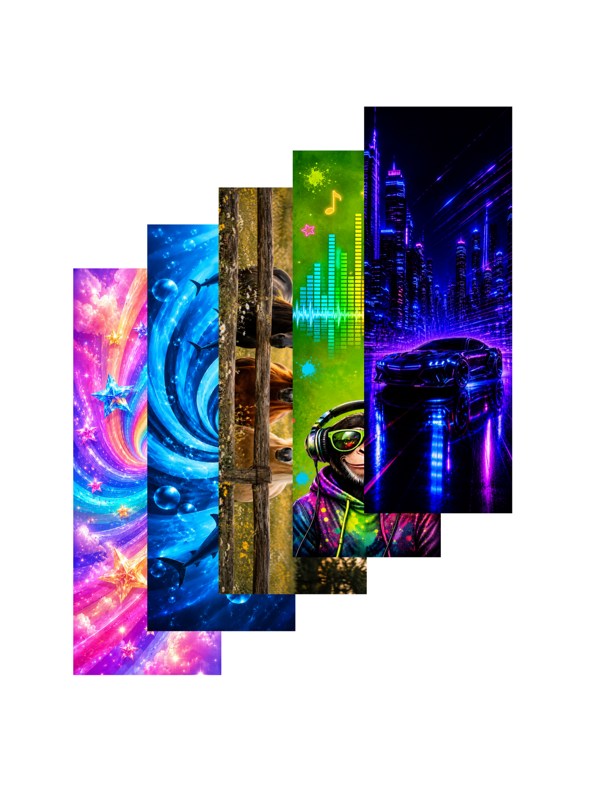 3D Bookmark Assortment