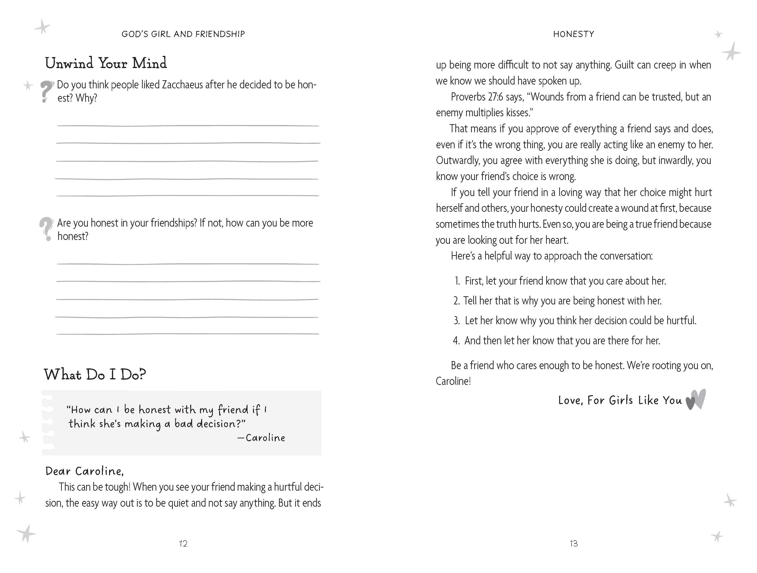 God's Girl and Friendship: A Guide to Making Good Friends and Great Choices