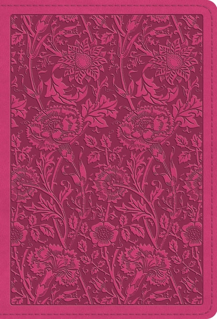 ESV Large Print Compact Bible, Red Letter (Trutone, Berry, Floral Design) by Esv Bibles