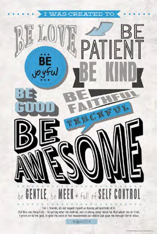 POSTER 675X BE AWESOME
