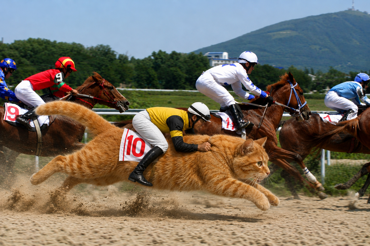 Cat Jockey Poster