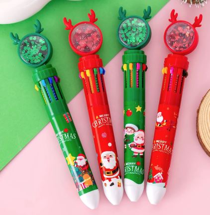 10-color Reindeer Glitter Pen