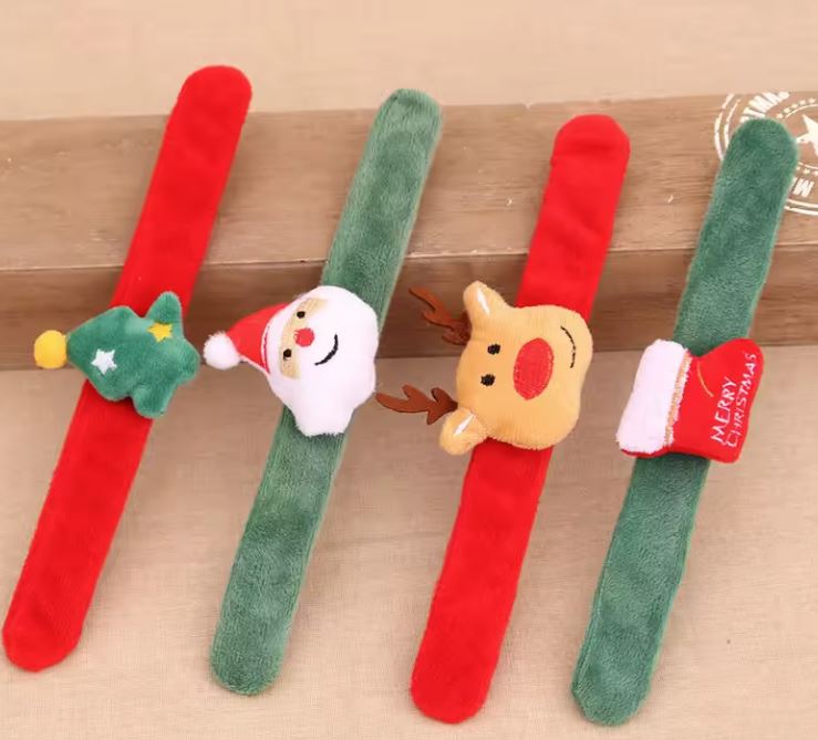 Christmas Plush Slap Bracelet