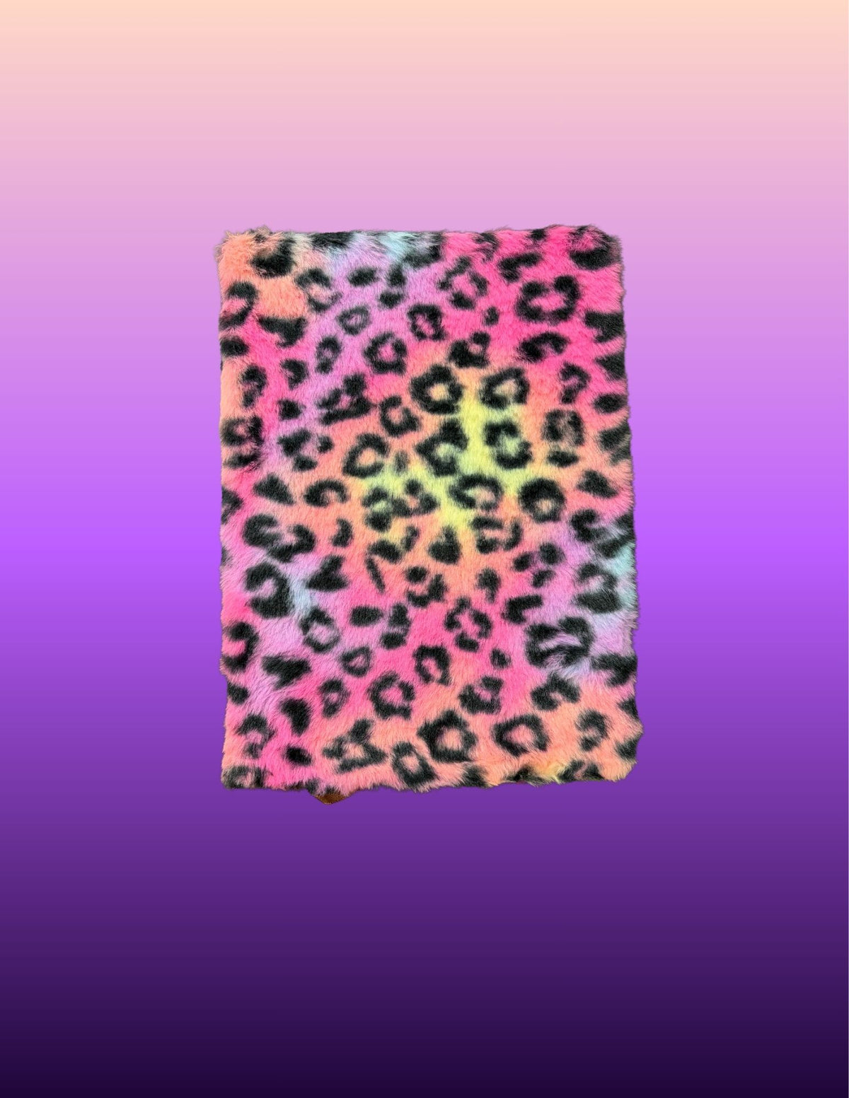Fuzzy Leopard Print Journal B5