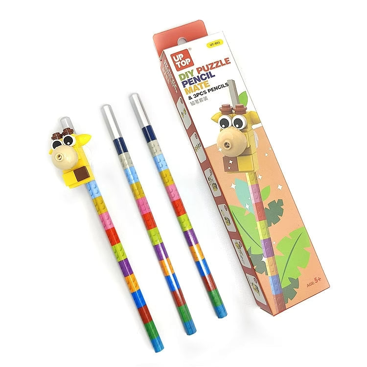 Building Block Pencils and Topper