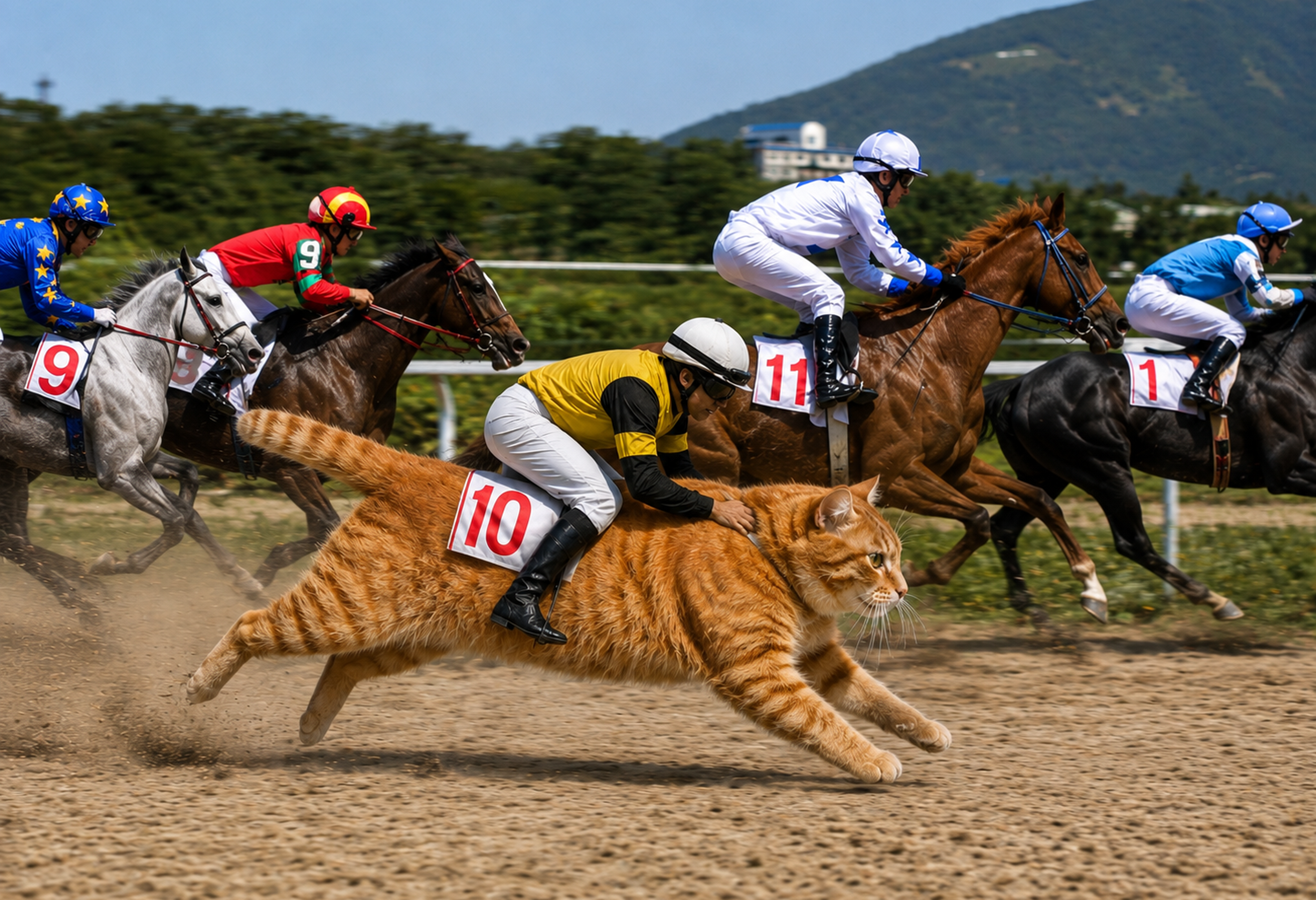 Cat Jockey Poster
