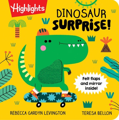 Dinosaur Surprise!: Dino Book with Peekaboo Flaps and Mirror, Pop-Up Dinosaur Board Book for Babies and Toddlers to Laugh, Play and Build Fine Motor S by Levington, Rebecca Gardyn