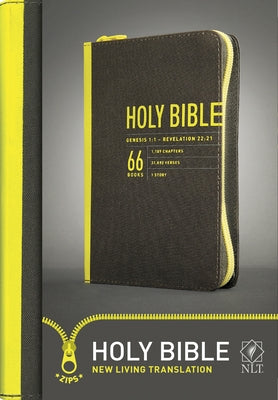 Compact Bible-NLT-Zipper Closure by Tyndale