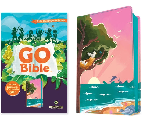 NLT Go Bible for Kids (Leatherlike, Beach Sunrise): A Life-Changing Bible for Kids by New Living Translation