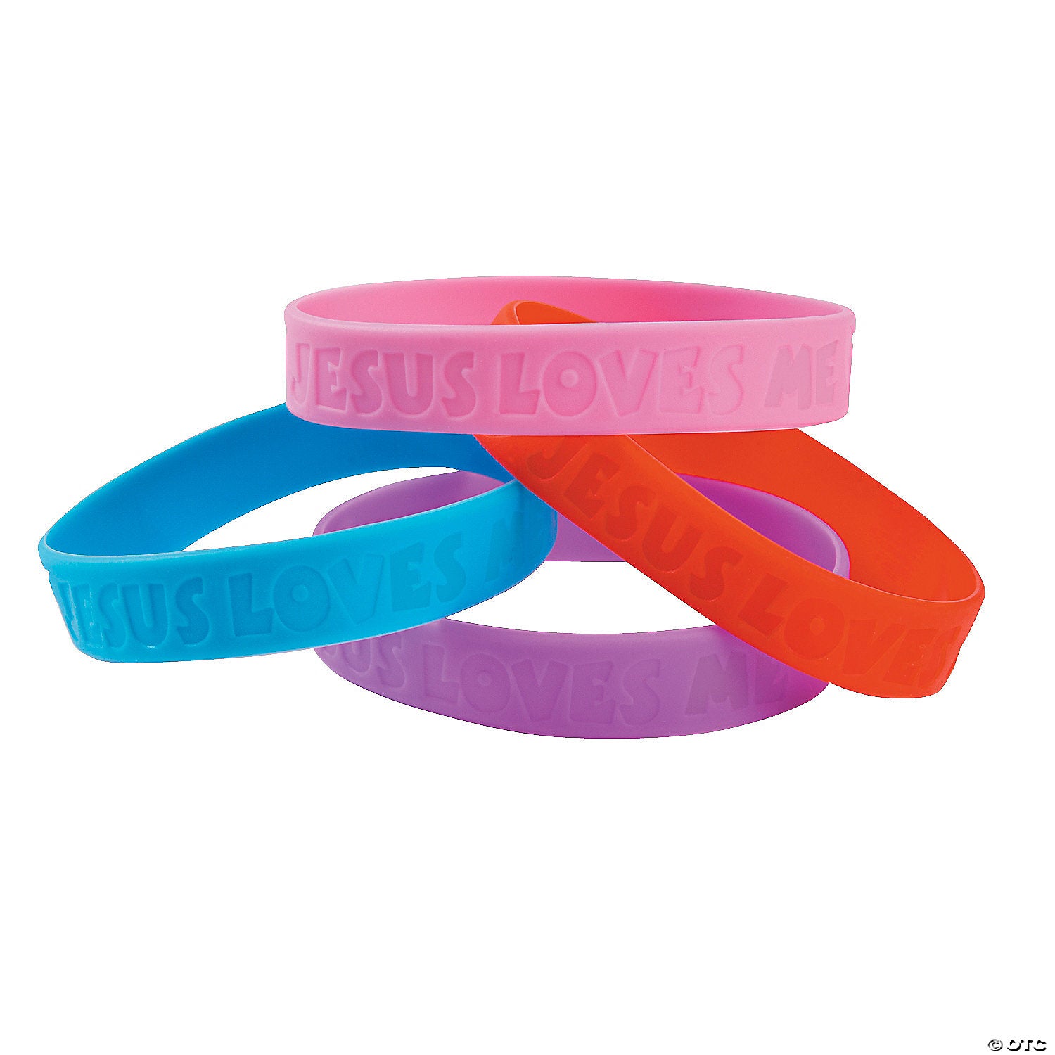 Jesus Loves Me Rubber Bracelet