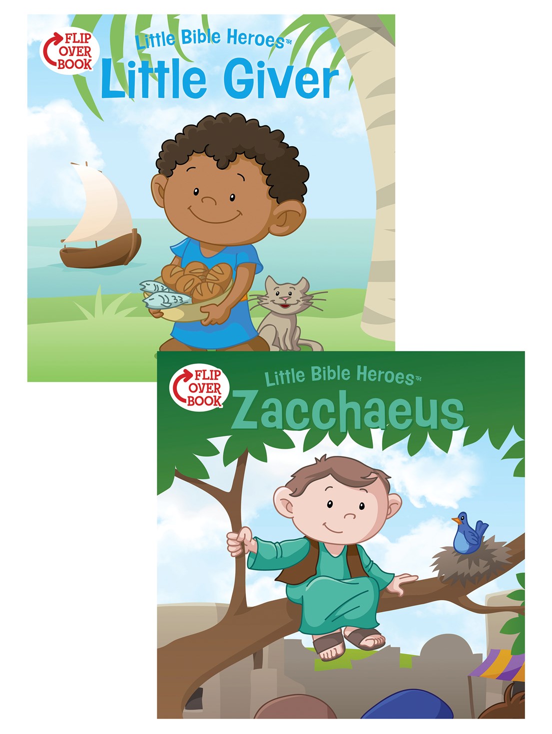 The Little Giver/Zacchaeus Flip-Over Book