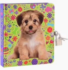 Puppy Lock and Key Diary