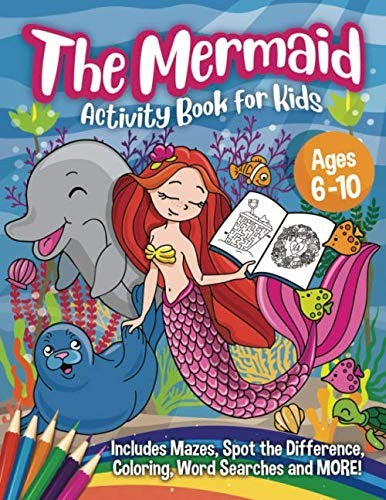 The Mermaid Activity Book for Kids (Ages 6-10) by Peanut Prodigy
