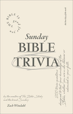 Sunday Bible Trivia by Windahl, Zach