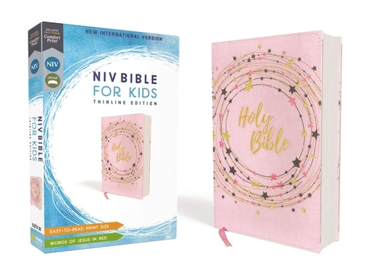 Niv, Bible for Kids, Flexcover, Pink/Gold, Red Letter, Comfort Print: Thinline Edition by Zondervan