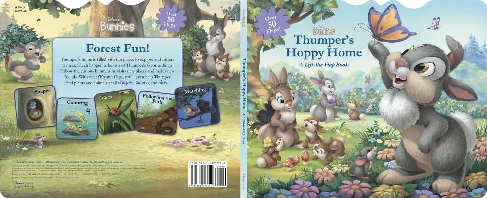 Disney Bunnies: Thumper's Hoppy Home: A Lift-The-Flap Board Book by Disney Books