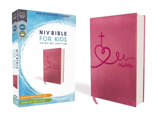 Niv, Bible for Kids, Leathersoft, Pink, Red Letter, Comfort Print: Thinline Edition by Zondervan